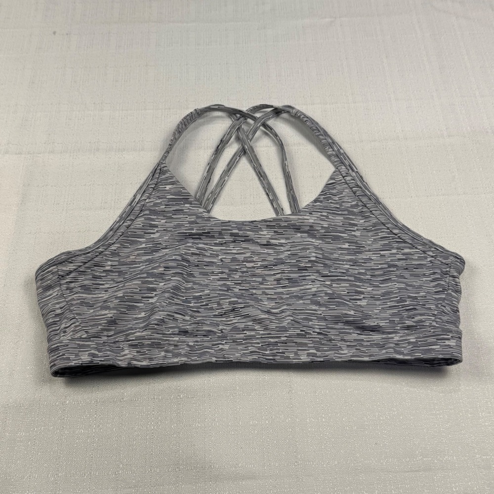 ZYIA ACTIVE‎ Gray Marled Strappy Back Sports Bra XXXL